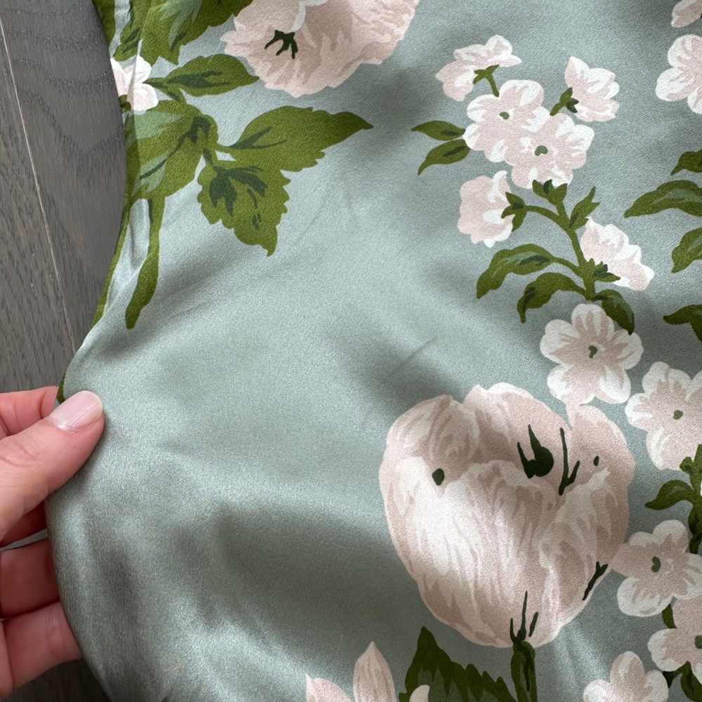 Reformation Sage Green Floral Maxi Dress - Picture 6 of 11
